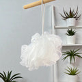 White Bath Pouf