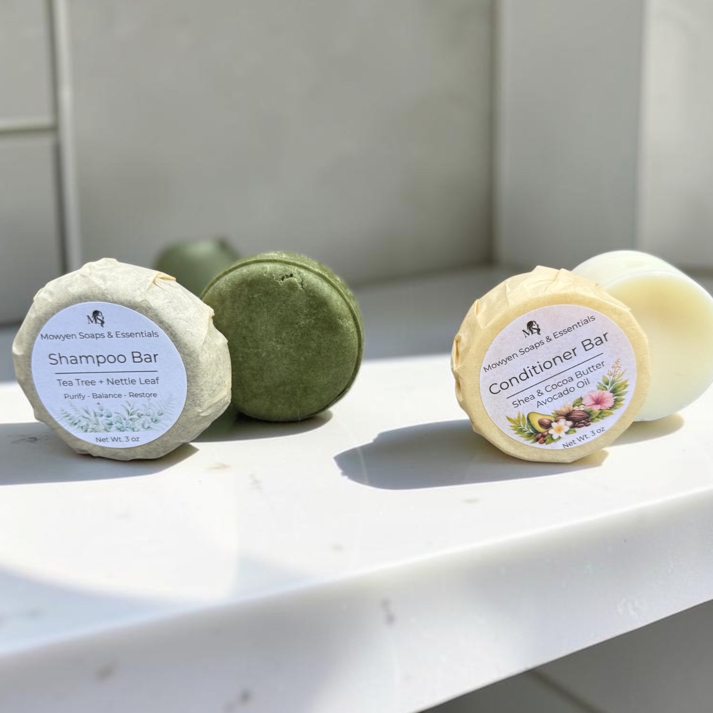 Tea Tree & Nettle Leaf Shampoo Bar /  Full or Travel Size